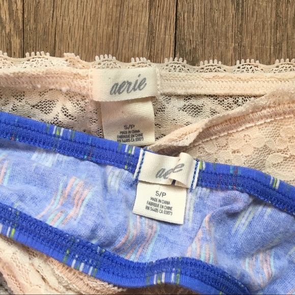 Aerie Laced Pink & Purple Bandeau Set - Picture 4 of 4